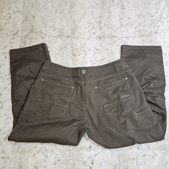 Kuhl Men's Vintage PatinaDye Outdoor Relaxed Brown Performance Pants 40x30 - Picture 10 of 14